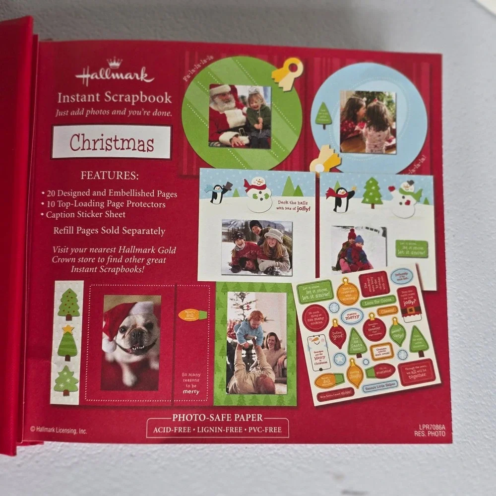 Hallmark Photo Album Bundle Grandma Record & Christmas Scrapbook Gifts Holiday